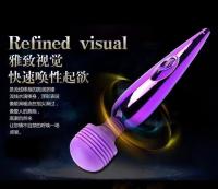 Masturbación femenina inalámbrica USB plateada AV vibración Stick masajeador de frecuencia Variable productos sexuales estimulantes del punto G - details 0