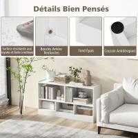 Libro de Madera de Gran Capacidad con 5 Compartimentos Mueble de Dormitorio Salón Guardería - details 4