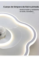 Ventilador de techo oscilante con rotación de 360° ​ ​ grados, 3 temperaturas de luz a elegir, con control remoto - Motor de CC silencioso de alta eficiencia, 6 velocidades, control remoto, función de memoria, temporizador, luz LED de 35 W. - details 5