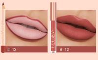 Lápiz Delineador de labios mate, taza antiadherente de larga duración, no se decolora, resistente al agua, terciopelo pigmentado, Kit de brillo de labios, Cosméticos de belleza, maquillaje Gif - details 16