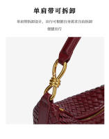 Bolso de mano informal tejido a mano para mujer, bolso sencillo para lonchera, bolso de moda para axila - details 13
