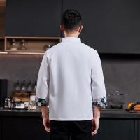 Uniforme de Chef blanco, abrigo de Chef de manga larga, camiseta, chaqueta de cocina de Chef de Hotel, restaurante, panadería, ropa de cocina transpirable con logotipo - details 8
