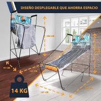 juego baloncesto, Marcador LED digital, Plegable, Para niños y Adultos, Ideal para interiores y exteriores - details 1