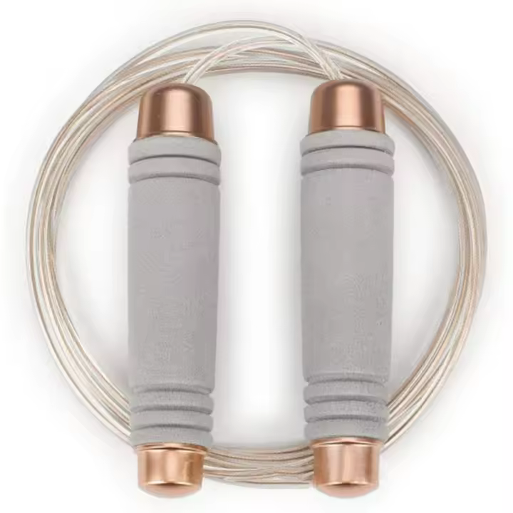 Entersports Cuerda de Saltar Cuerda de Metal PU sin Enredos con Mango de Espuma Cómodo - 1