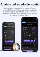 Anillo Inteligente, Rastreador de Actividad y Sueño con Duración de Batería de 7 Días, Monitor de Oxígeno en Sangre y Ritmo Cardíaco, Contador de Pasos y Calorías, Impermeable y Compatible con iOS Android - details 7