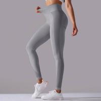 Pantalones Deportivos Sin Costuras para Mujeres Cintura Alta Yoga, Levantamiento de Glúteos, Carreras Ropa de Gimnasio - details 1