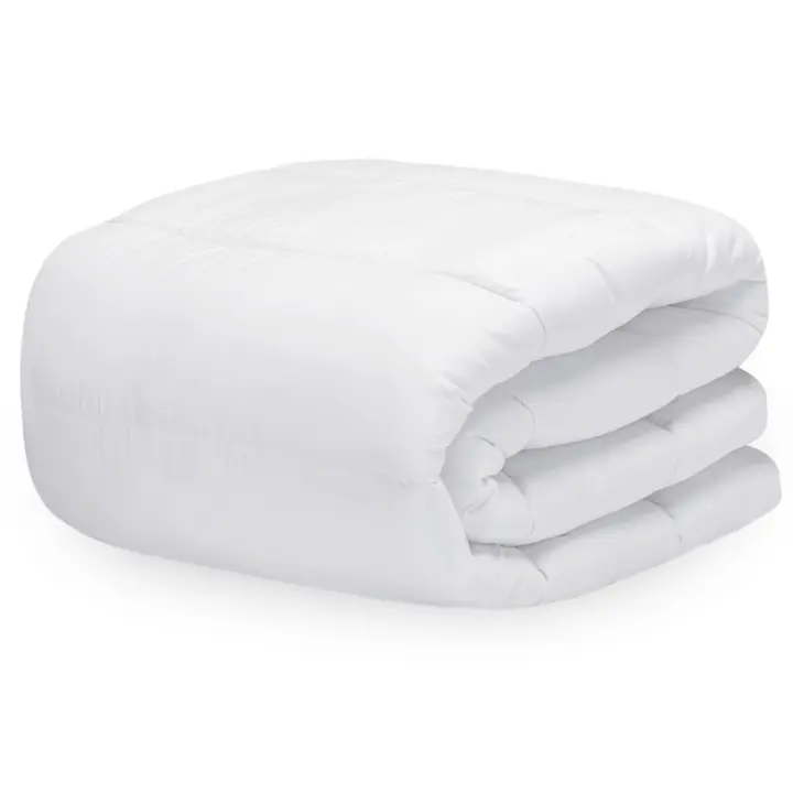Edredón pulido de terciopelo de plumas, agradable para la piel, cálido, absorbente de humedad y transpirable, edredón - 1