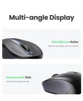 Ratón UGREEN inalámbrico 2,4G forma ergonómica clic silencioso 2400 DPI para MacBook Tablet ordenador portátil ratón - details 11