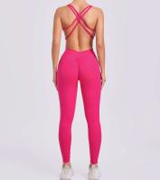 Monos de Yoga sin Costuras Estilo Deportivo para Mujeres Correa Cruzada Levantamiento de Cadera - details 21