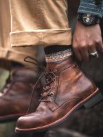 2024 Productos de diseño Street British Dress Zapatos de moda Botas de cuero PU para hombres - details 4