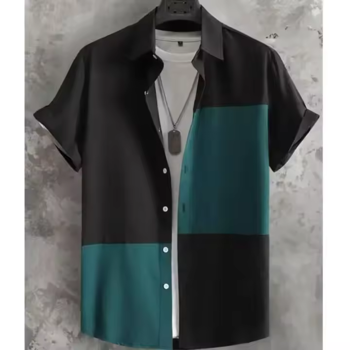 Nuevas camisas para hombre, ropa con estampado de cuadros 3D, pantalones cortos informales de verano, camisetas de estilo callejero para uso diario, camisa holgada de gran tamaño - 1