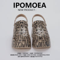 Sandalias de Playa de Verano para Mujer con Diseño de Oso Bonito y Perlas Bling Plataforma de 7CM Zapatos de Slide Ventilados para Exteriores - details 1
