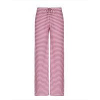 Pantalones de punto de pierna ancha a rayas con cintura elástica para mujer, novedad en la moda 2025 - details 10