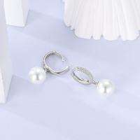 Pendientes LAZA de Plata de Ley 925, Joyería de Aro con Brillantes, Pendientes Colgantes con Forma de Corazón, Regalo de Boda para Mujer, Regalo de Aniversario - details 3