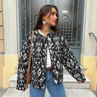 Chaqueta deportiva de moda para mujer primavera 2024 estampado de cara redonda versátil con manta t - details 4
