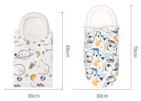 Saco de dormir para bebé de 0 a 6 meses, sobres para recién nacidos, envolturas para bebé, 2,5 TOG, diseño de capullo de algodón suave, Protector de cabeza y cuello - details 1
