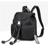 Nueva Mochila de Material de Nailon Para Mujer, Mochila Informal de gran capacidad a la moda, Mochila Escolar Japonesa impermeable con Cordón - details 1
