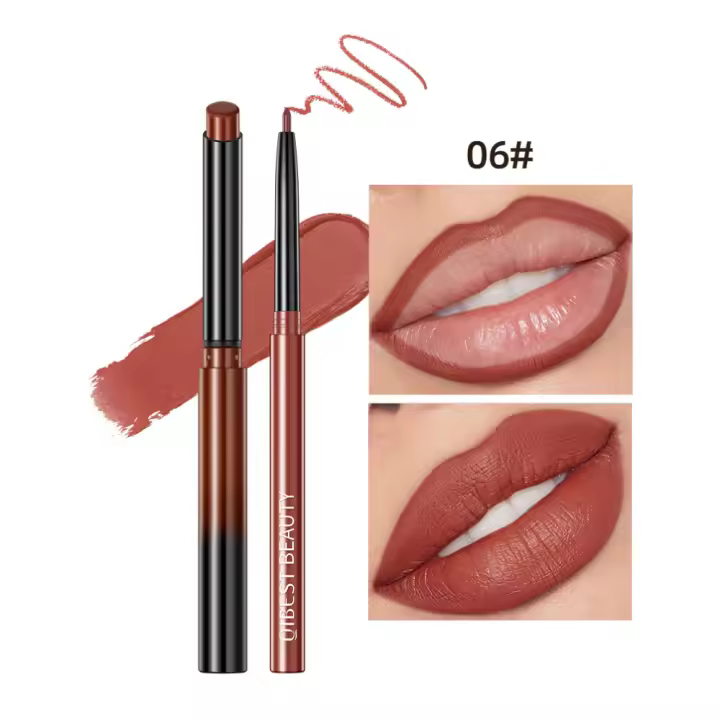 Pintalabios de larga duración, delineador de labios mate, sin pérdida de color, sin manchas, resistente al agua, maquillaje - 1