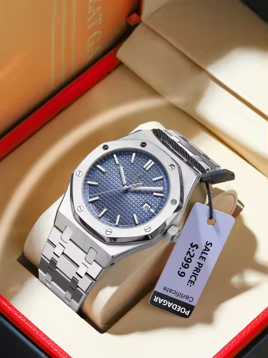 Reloj de hombre de marca suiza, impermeable, luminoso, moderno, nuevo reloj de cuarzo. - 1