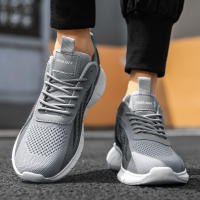 Zapatos para correr informales de malla para hombre, transpirables, tejidos con mosca de verano - details 1