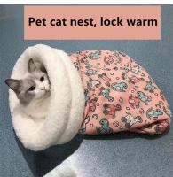 Bolsa de Dormir Cálida para Gatos Cama Suave Túnel para Nido Casa de Mascotas Cerrada para Gatos 2.5-7kg - details 7