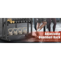 Gimnasio en Casa Ajustable Jusgym Soporte de Peso Hecho a Mano de 1200LB para Mancuernas y Mancuernas Equipo de Entrenamiento de Equilibrio - details 1