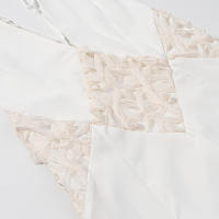 Vestido de tirantes de encaje con retazos calados versátiles a la moda para mujer nuevo estilo - details 14