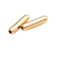 Cuentas de Espaciador de Brasso Dorado de Alta Calidad 30PCS Tamaños de 6.5MM a 18K - details 7