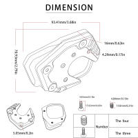 XADV-placa de soporte lateral para motocicleta, accesorios para HONDA X ADV X-ADV, 750, 2019, 2018, 2017 - details 3