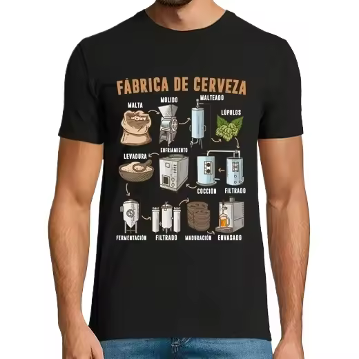 Fabrica Cerveza Artesana Elaboración Cervezas Humor Cerveza Alcohol Camisetas CERVEZA,Pack Regalo Camiseta Personalizada - 1