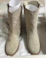 Botas vaqueras occidentales de piel para mujer, botines cortos, botas Martin versátiles - details 2