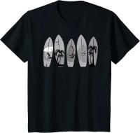 Camiseta de surf clásica Vintage para Hombre, camisetas con gráficos de las cuatro estaciones, informal de algodón estético - details 0