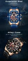 Reloj de cuarzo de negocios para hombre: reloj de pulsera de acero inoxidable resistente al agua para uso diario y en la oficina AliExpress Trending Pick - details 2
