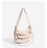 Bolso Cruzado de Gran Capacidad Diseño Plisado en Forma de Cordón Método de Espalda Múltiple - details 16