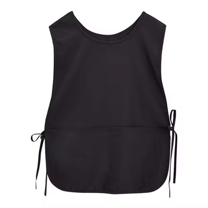 Delantal de chaleco de poliéster sin mangas, herramienta de limpieza, capa de peluquero con bolsillo, Color sólido, delantal de salón de belleza - 1