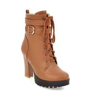 Delivery Sign Otoño/Invierno Botas de tacón alto con hebilla de cinturón para mujer - details 2