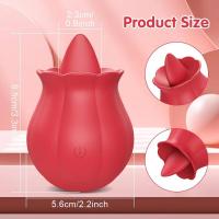 Potente vibrador para lamer la lengua, estimulador de clítoris para mujeres, masajeador femenino, pezones orales, clítoris, rosa vibratoria, Juguetes sexuales para adultos - details 3