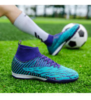 Zapatos de fútbol de alta calidad para hombre, botas de fútbol profesionales FG/TF, tacos antideslizantes ultraligeros para exteriores, zapatillas de tobillo de entrenamiento - details 28