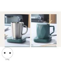 Calentador de tazas, taza de café, calentador de leche, té, almohadilla de calentamiento de agua, estera cálida, posavasos de temperatura constante, enchufe de la UE - details 1