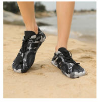 Zapatos de agua de verano para mujer, zapatillas de playa de camuflaje descalzas, natación al aire libre, deportes de vadeo, zapatos acuáticos de secado rápido suave - details 26
