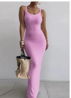 Moda mujer nueva tendencia Z Color sólido Sexy elegante Godde Single ulder Drees - details 44