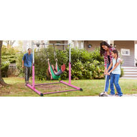 Safly Fun Barra de gimnasia para niños de 3 a 15 años para el hogar: construcción de acero estable, antideslizante, fácil de montar, ajustable de 3 a 5 pies - details 5