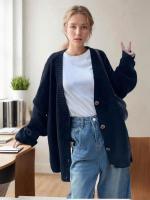 Pendientes de moda de estilo coreano sueltos con cuello en V para mujer otoño 2024 - details 2