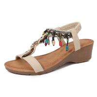 Sandalias de tacón de cuña de verano para mujer - details 1
