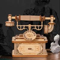 Rompecabezas de Madera 3D Retro Juego de Teléfono con Talla Intricada Ideal para Pensamiento Creativo Certificado CE - details 3