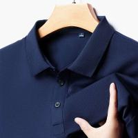 Polo de manga corta liso a la moda para hombre, top de verano cómodo y transpirable - details 4