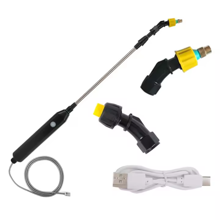 PULVERIZADOR eléctrico para plantas, varita de riego, recargable, para jardín, 5 metros - 1