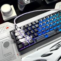 Machima keycap fire68 con personaje japonés raíz pbt adaptador mega león mad6860 (teclado no incluido) - details 9