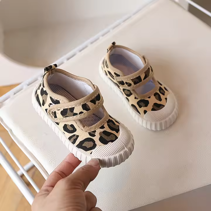 Zapatos de Lona para Niñas Versátiles de Primavera-Otoño 2025 Zapatos Blancos para Jardín de Infantes - 1