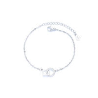 Pulsera De Beads Geométricas De Plata Esterlina 925 Para Mujeres Estilo Simple Y Temperamento Joyería De Mano Para Fiestas - details 31
